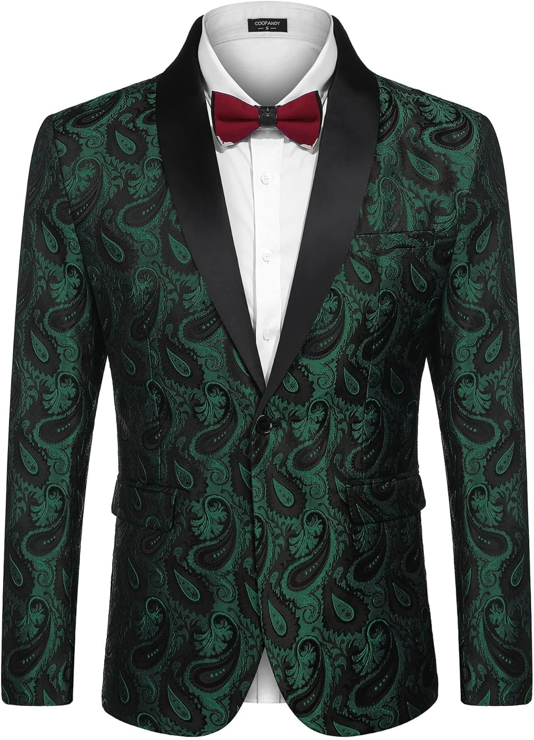 Stylish Floral Tuxedo Jacket for Men - Perfect for Events