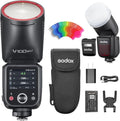 Godox V100N U Round Head Flash for Nikon - Compact 100Ws TTL