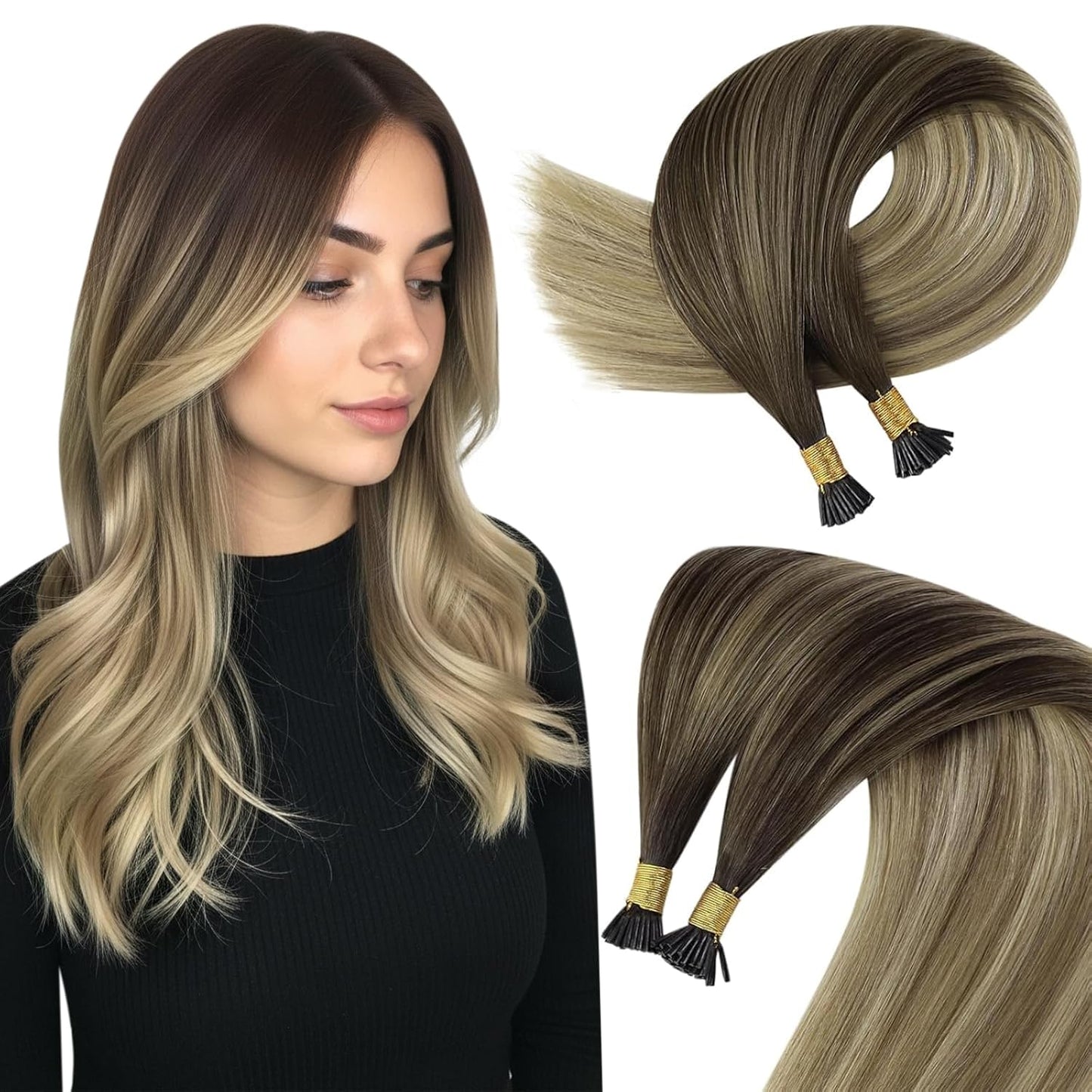 I Tip Hair Extensions Human Hair for Stunning Volume and Length