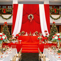 15ft Extra Long Red Backdrop Curtains 20ft Wide - Party Photo