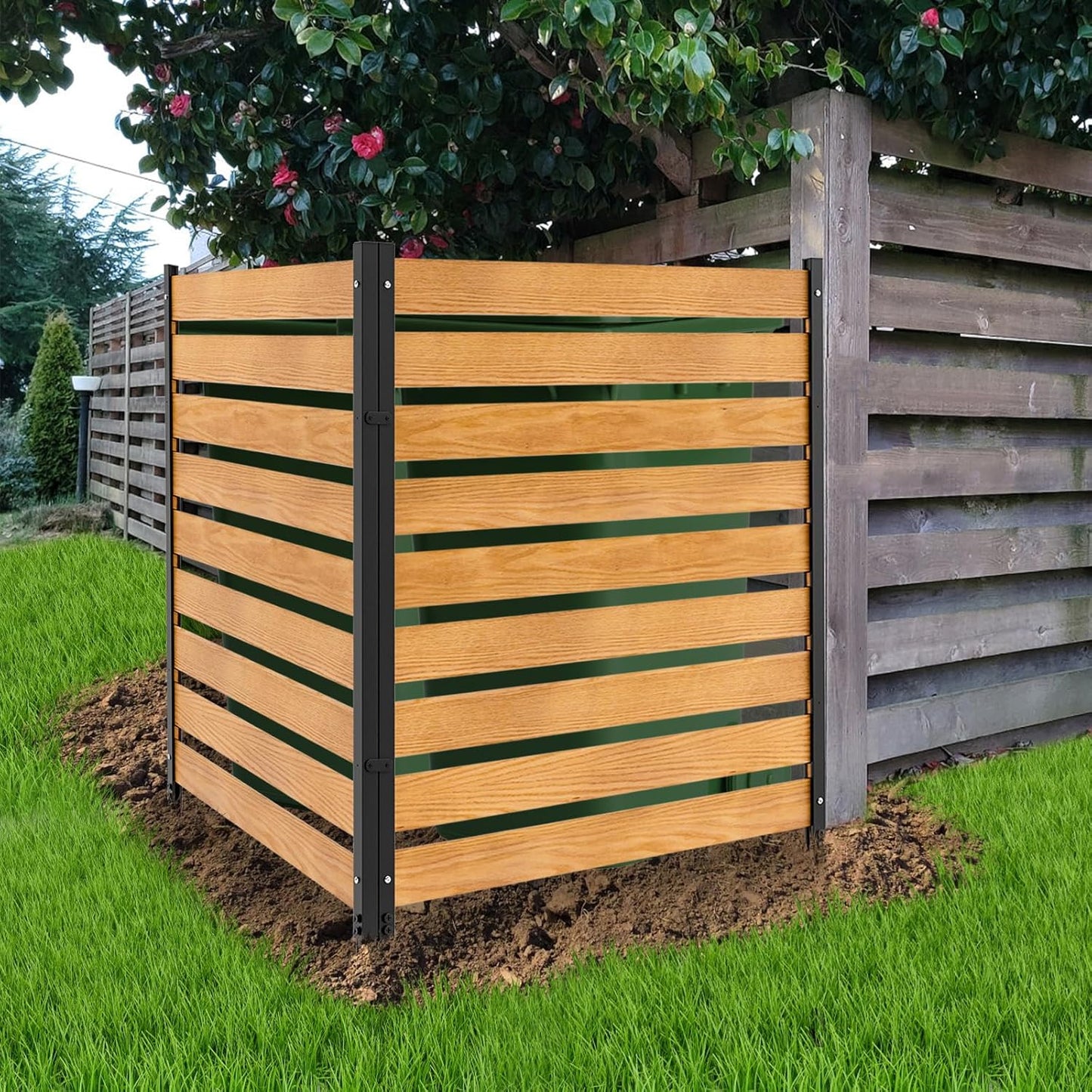 UrGROWA Outdoor Privacy Fence Panels - Conceal Your Air Conditioner & Trash Cans!