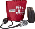 Aneroid Sphygmomanometer Burgundy Cuff 34-50 cm - 20 Count
