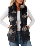 Womens Fuzzy Fleece Vest Sherpa Zip-Up - Cozy Layer for Fall