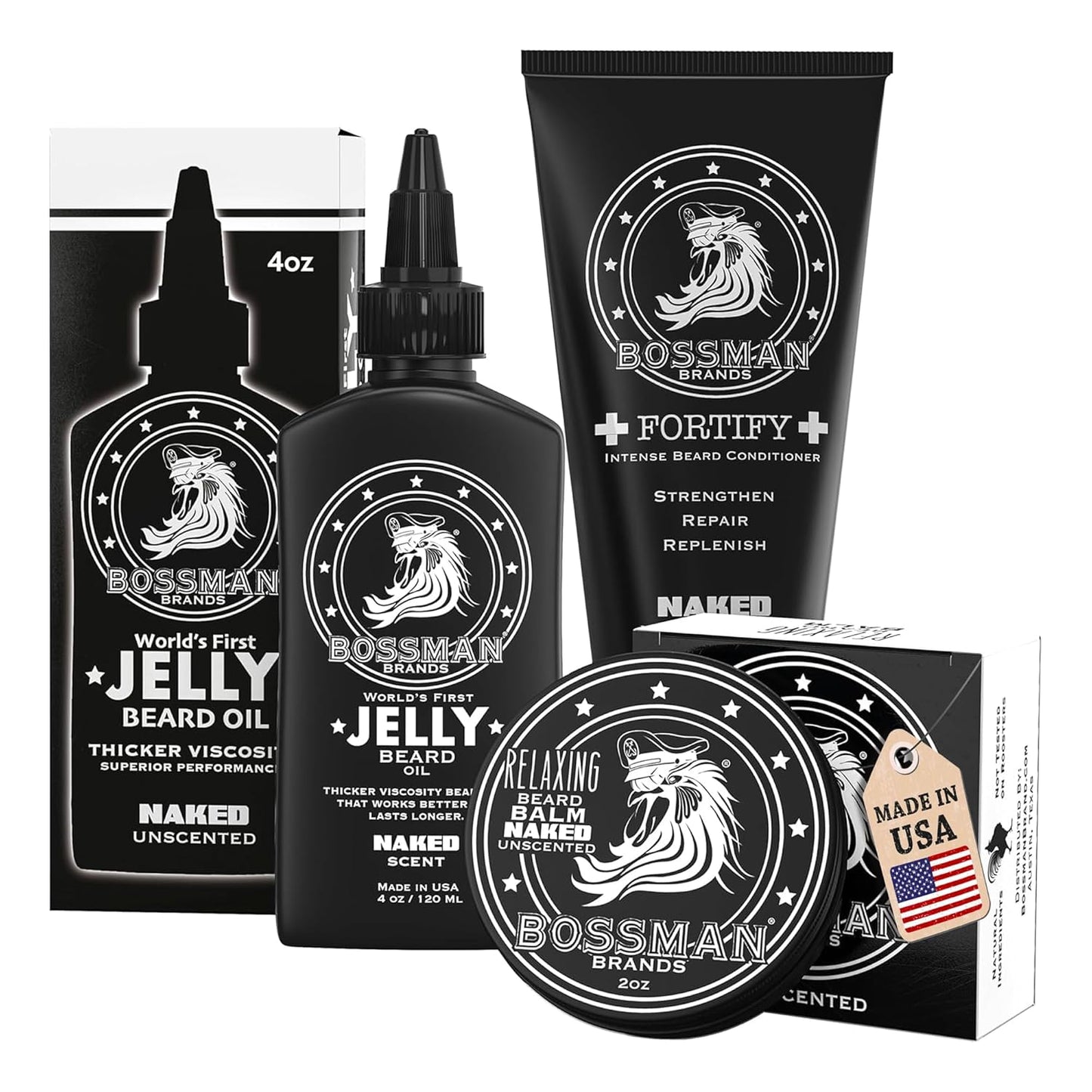 Bossman Essentials Beard Kit for Men - Ultimate Grooming Set