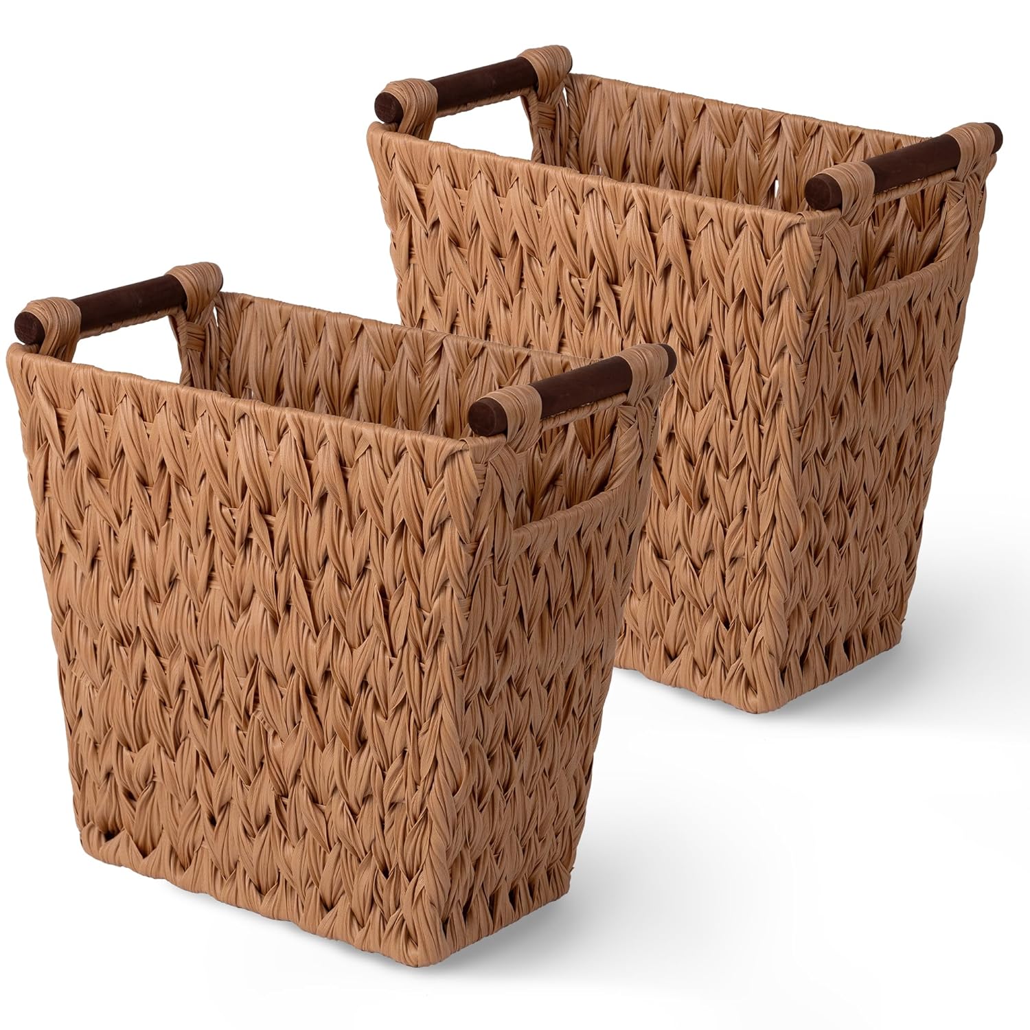 GRANNY SAYS Bathroom Wastebasket - Stylish Woven Trash Can
