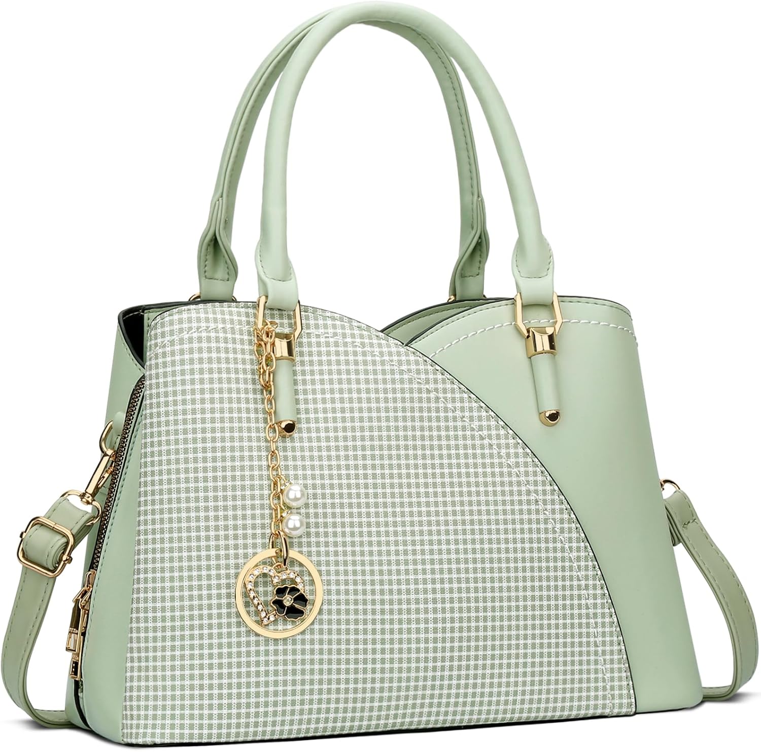 KKXIU Triple Compartments Handbags for Women - Stylish Satchel