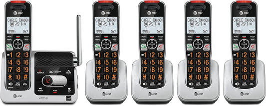 AT&T BL102-5 Cordless Phone with Answering Machine and Call Blocking
