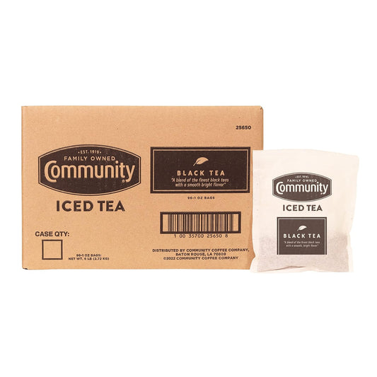 96-Pack Community Coffee Black Tea Filter Pack - Refreshing Iced Tea!