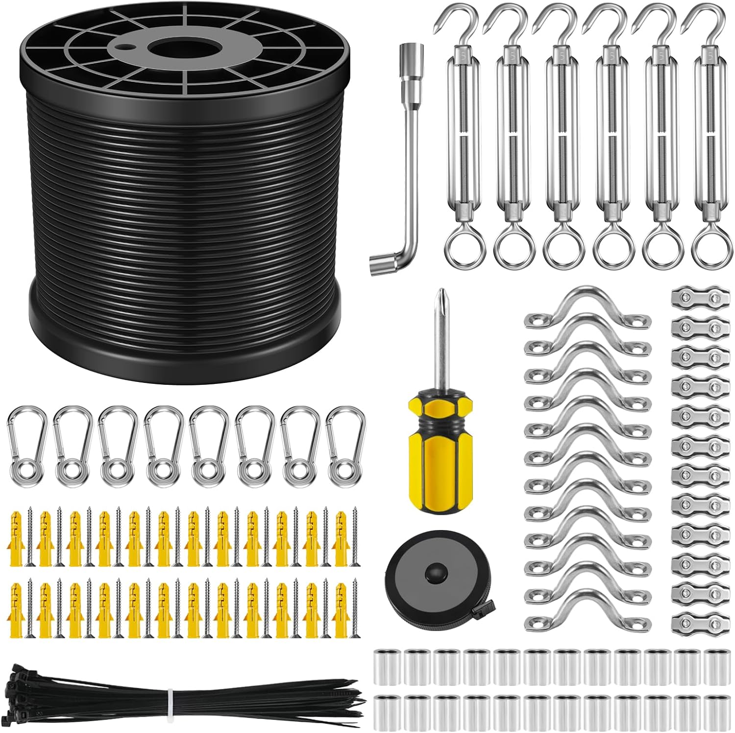 NEREUS String Light Hanging Kit for Outdoor and Indoor Use