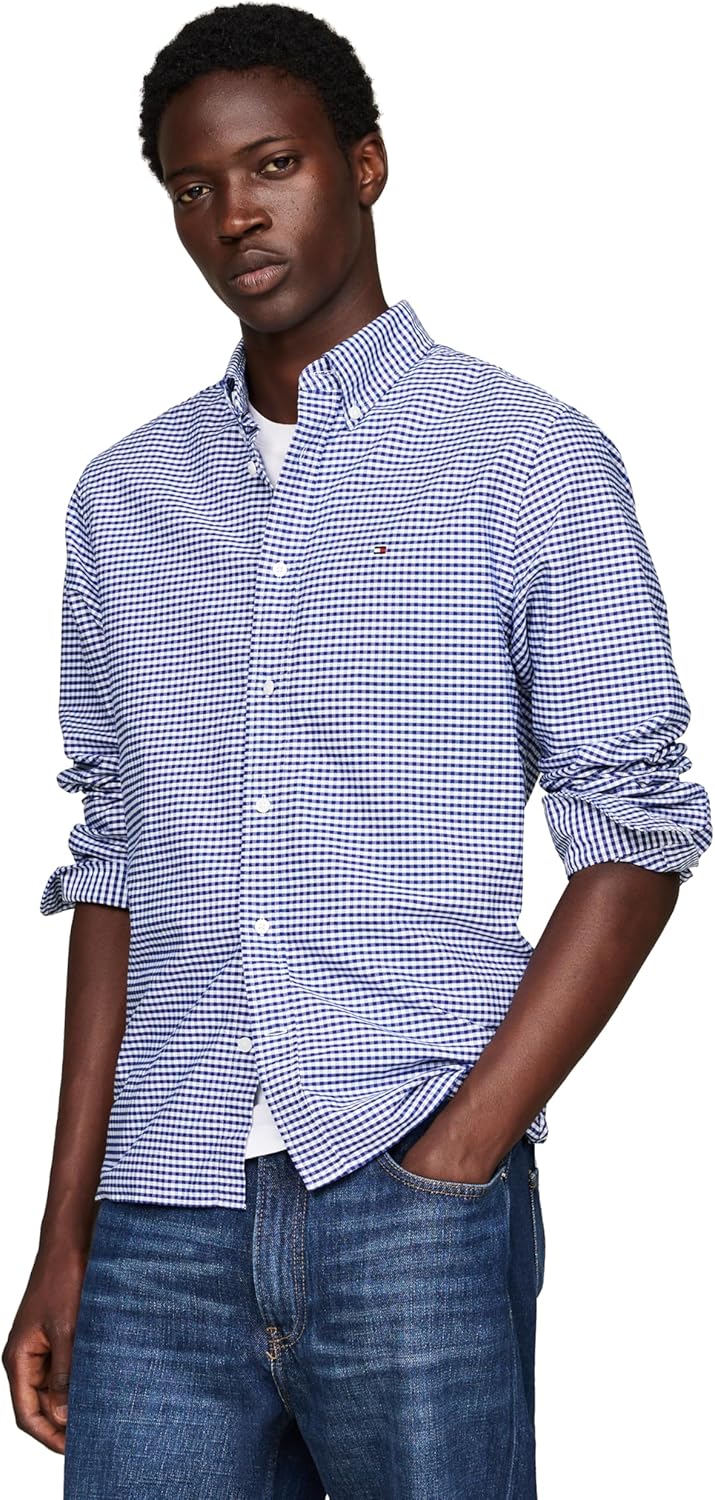 Tommy Hilfiger Long Sleeve Oxford Regular Fit Button Down Shirts