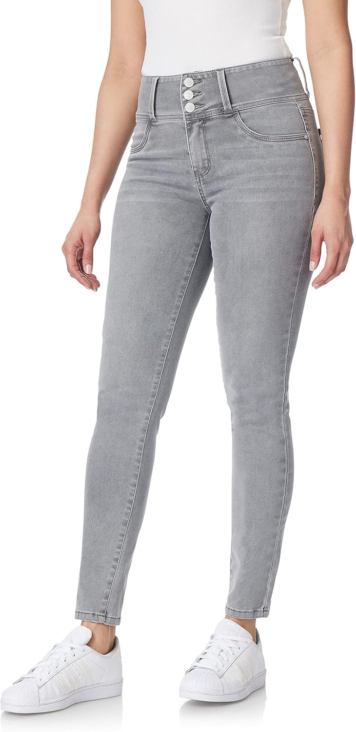 WallFlower Women's Sassy Skinny High-Rise Jeans for Every Body