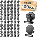 Magnetic Clips Heavy Duty 100 Pack - Strong Scratch Free Fridge Clips