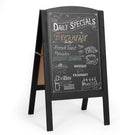 Wooden A-Frame Chalkboard Sidewalk Sign 18 x 31.5 in - Durable Menu