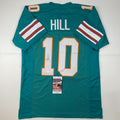 Autographed Tyreek Hill Miami Retro Teal Football Jersey - JSA COA