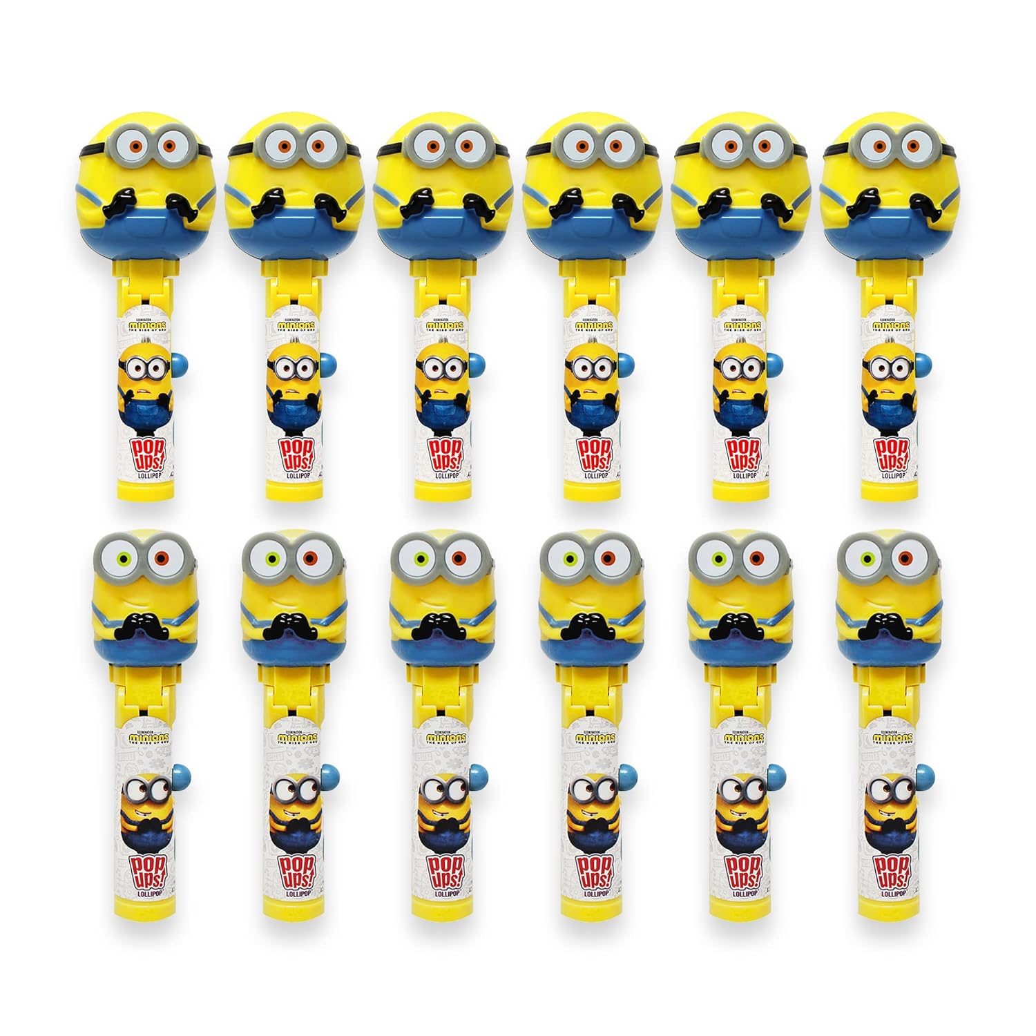 Minions Lollipop Holder Set of 12 for Party Favors and Prizes