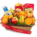 Congratulations Sweet & Savory Farmstead Gift Basket - Grand Fruit