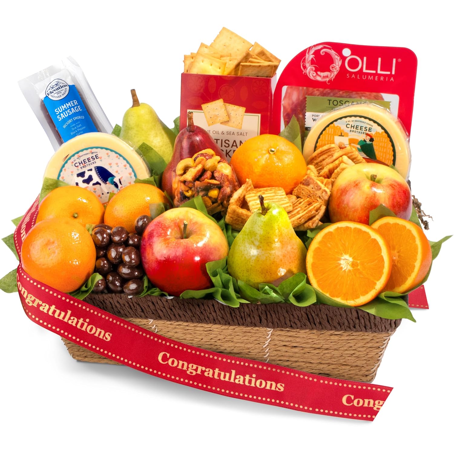 Congratulations Sweet & Savory Farmstead Gift Basket Delight