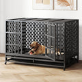 48 Inch Heavy Duty Indestructible Dog Crate - Escape Proof Steel