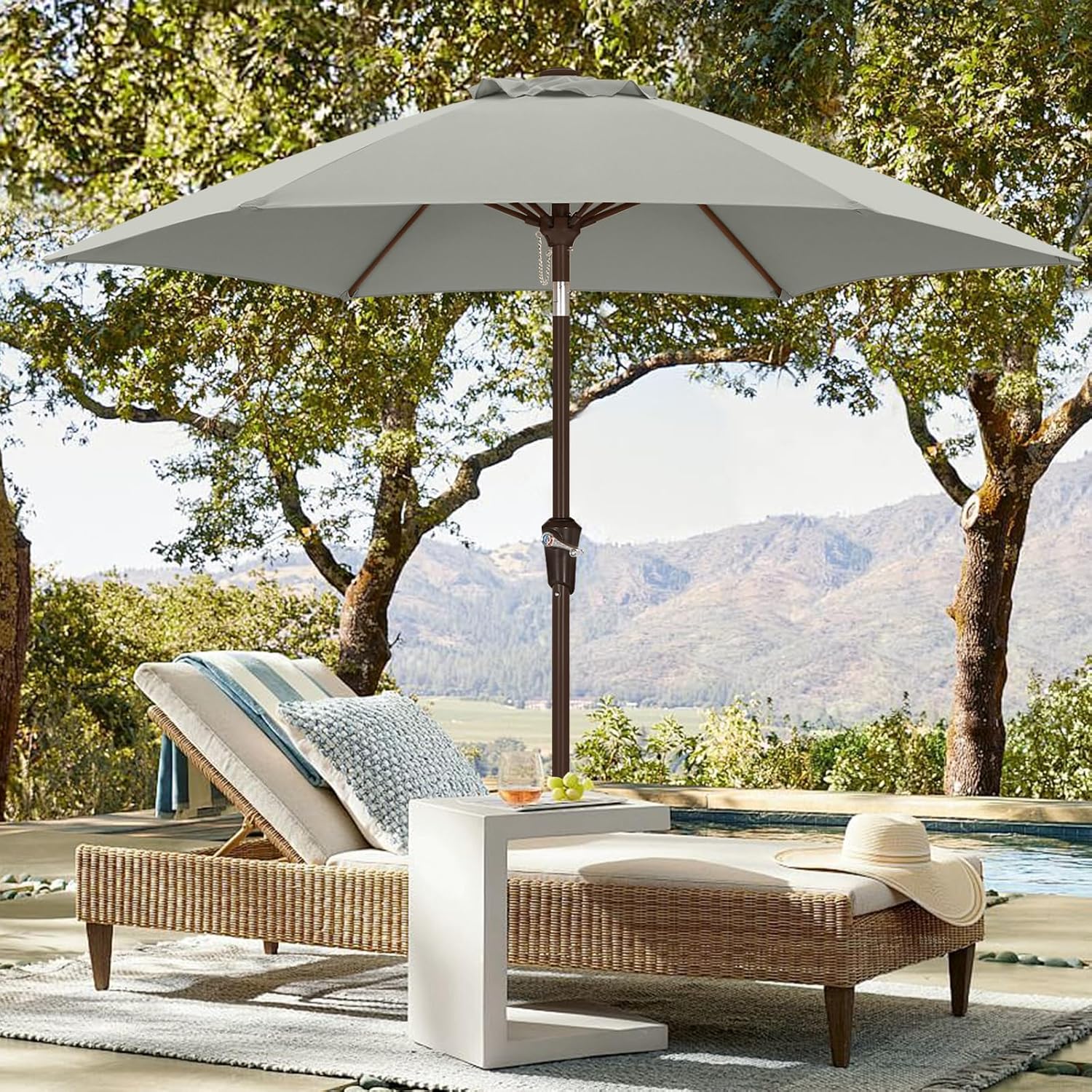 ABCCANOPY 7.5FT Outdoor Patio Umbrella for Garden and Lawn