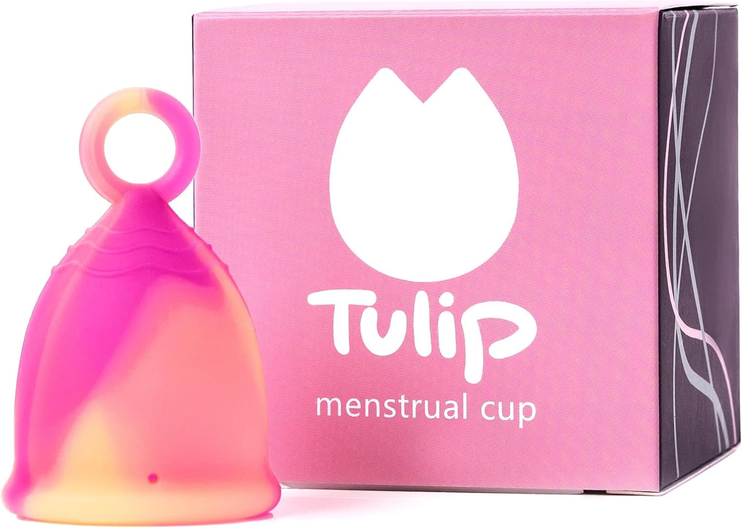 Ring Handle Menstrual Cup - 12 Hr Leak-Free Wear