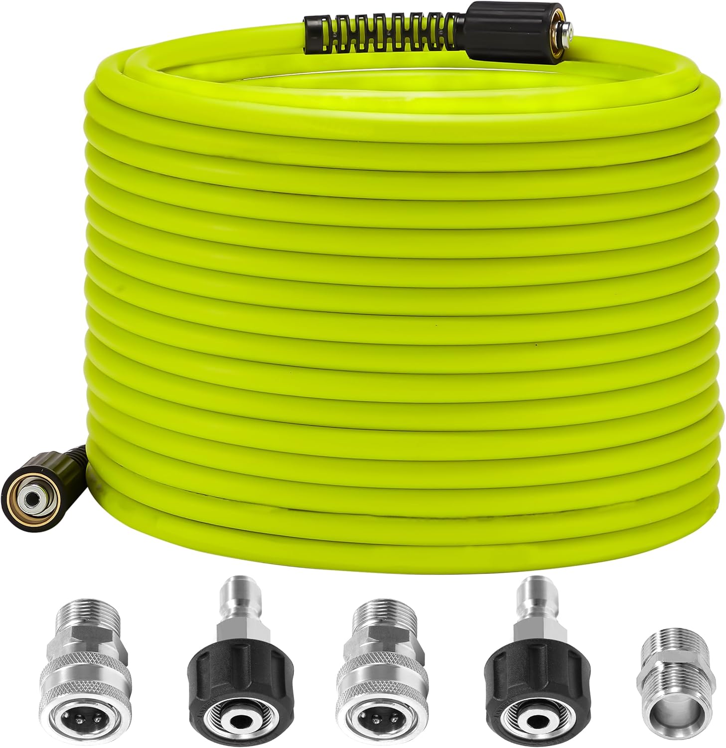 M MINGLE Pressure Washer Hose 50 FT x 1/4in for High Pressure