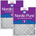 Nordic Pure 20x24x4 Pleated MERV 8 Air Filters 2 Pack - Reliable Dust