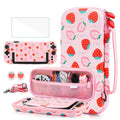 GLDRAM Pink Strawberry Carrying Case for Nintendo Switch 2 - Cute
