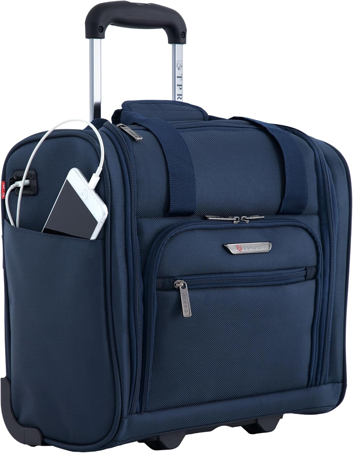 TPRC Smart Under Seat Carry-On Luggage with USB Charging Port