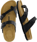 CUSHIONAIRE Women's Luna Cork Footbed Sandal (Style KLD6)