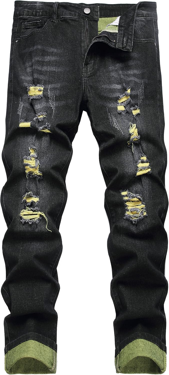 DANT BULUN Men's Ripped Distressed Slim Fit Denim Jeans Review