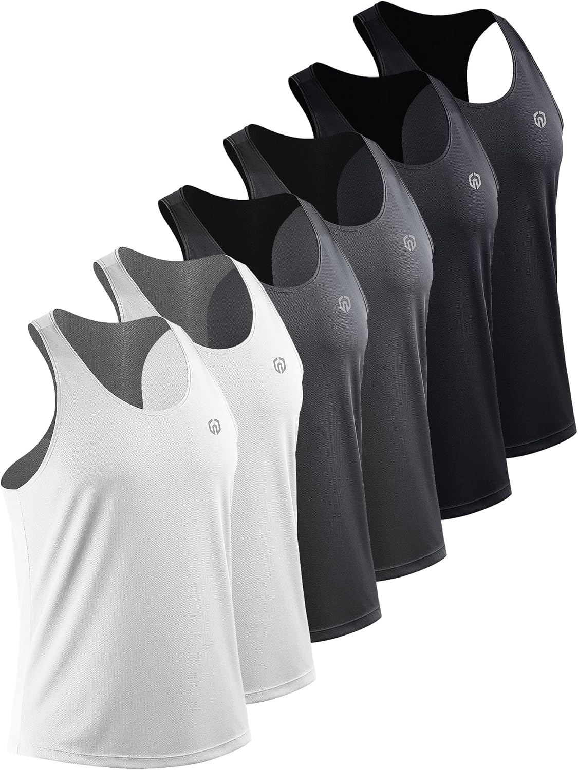 NELEUS Men's 3 Pack Running Tank Tops for Athletic Workouts