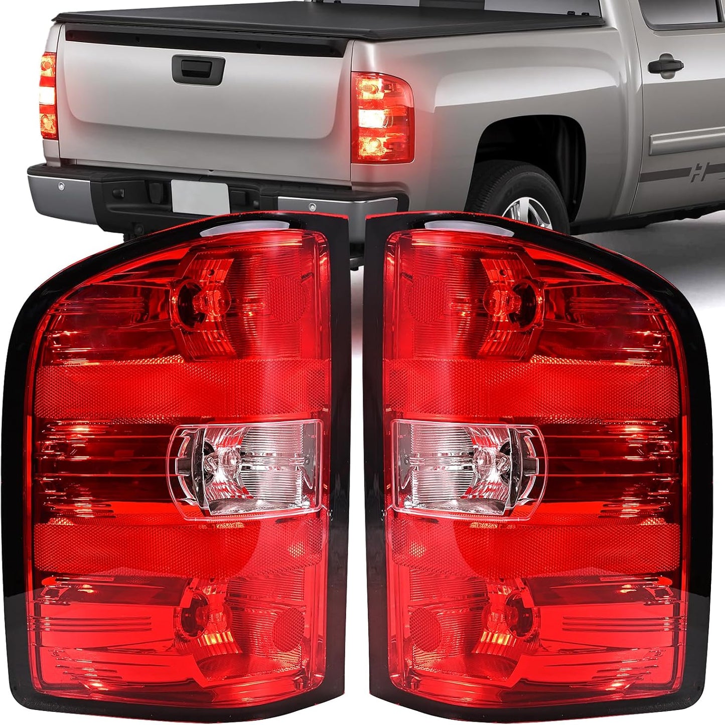Tail Lights Assembly for Chevy Silverado 1500 2500 3500 HD Models