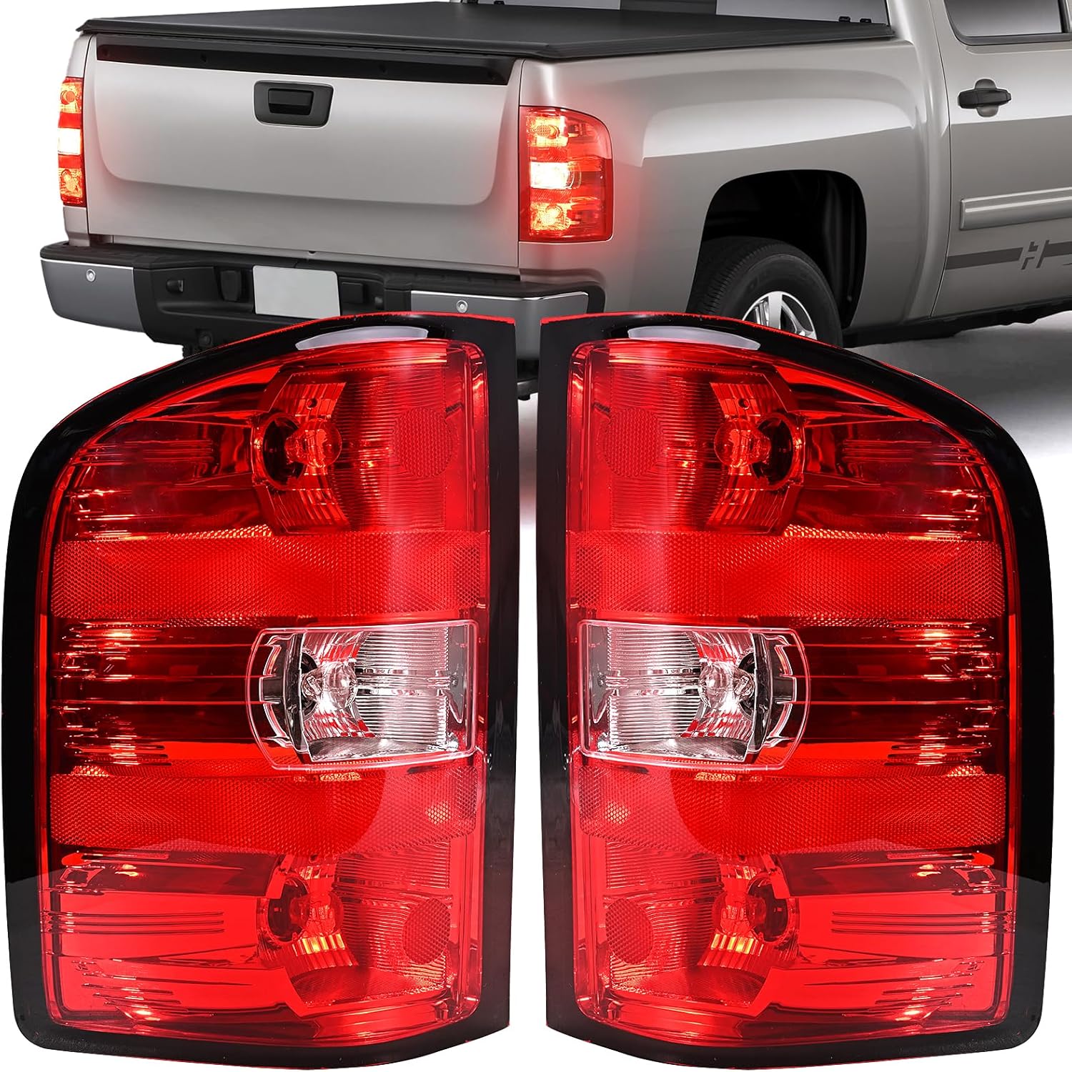 Tail Lights Assembly for Chevy Silverado 1500 2500 3500 HD Models