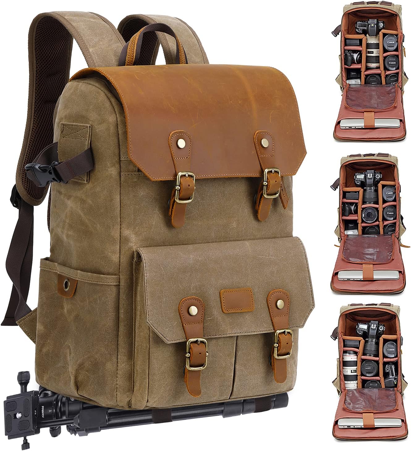 JAEP Weather Resistant Camera Backpack - DSLR & Laptop Storage!