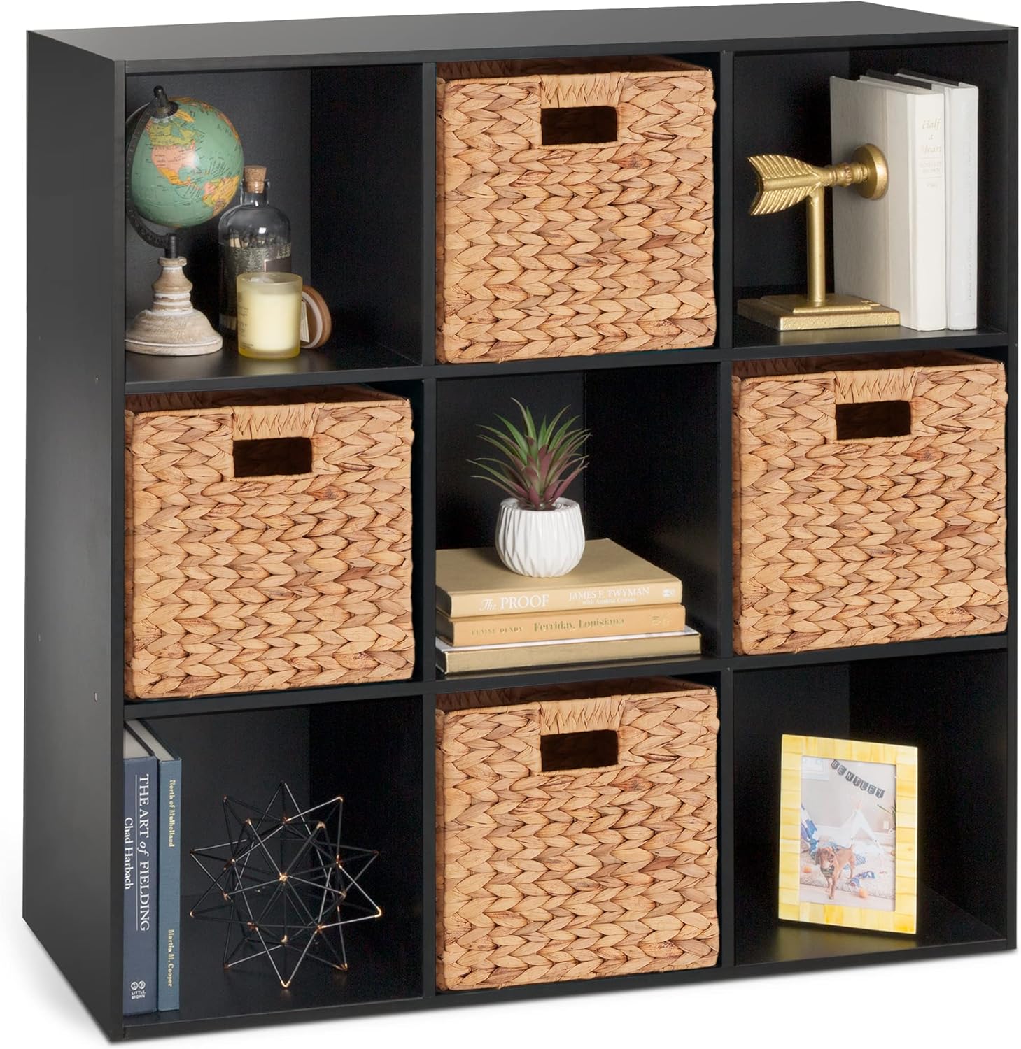 9-Cube Storage Organizer with Customizable Design and Style