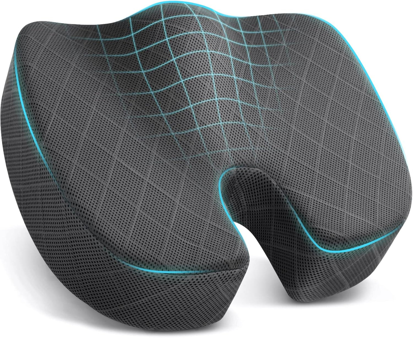 TushGuard Memory Foam Seat Cushion for Pain Relief and Comfort