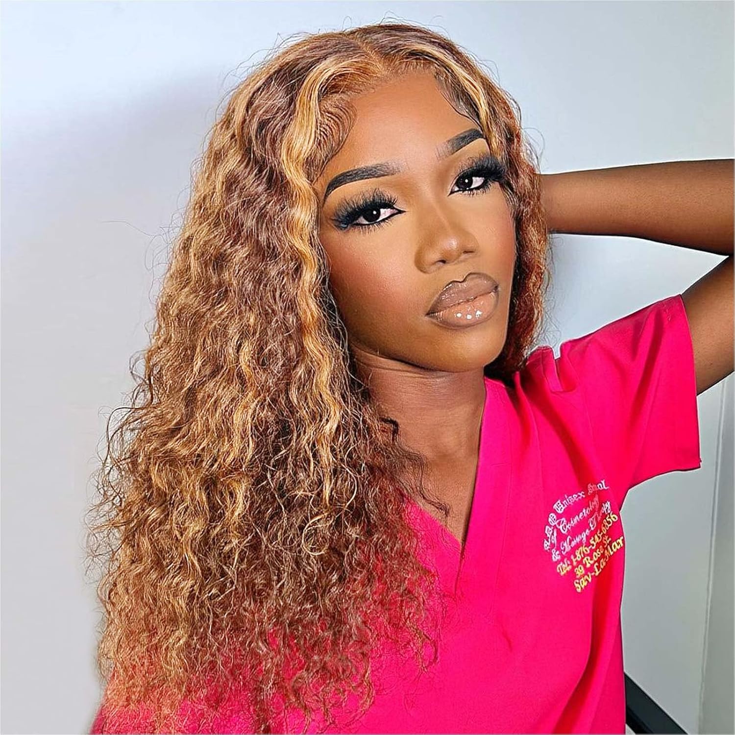 Curly Bob Wig Human Hair Deep Wave 13x4 HD Lace Front Wigs