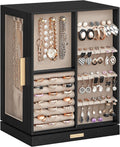 SONGMICS Jewelry Box 360 Rotating - Vertical 5-Drawer Organizer