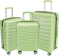 Lightweight Luggage 3-Piece Spinner Set - Durable, Easy to Roll