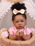 HOOMAI Lifelike Reborn Baby Doll 22.8 in Realistic African American