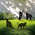 4 Pack Cat Metal Garden Decorative Stakes - Weather Proof Silhouettes
