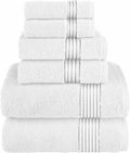 Elegant Comfort Premium Cotton 6-Piece Towel Set - Plush 680 GSM