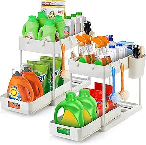 Ravinte 2 Tier Under Sink Organizer for Kitchen and Bathroom
