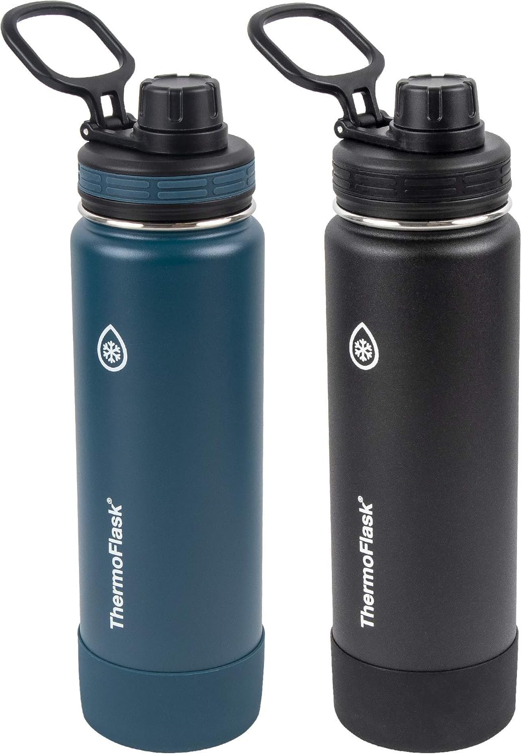 ThermoFlask Bottle with Spout Lid - Durable Insulated Water Bottles