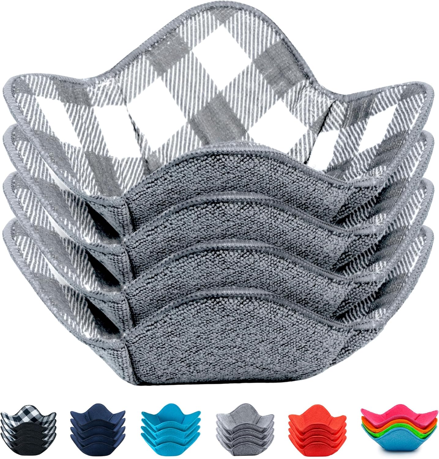 Aticca Set of 4 Microwave Bowl Cozies - Keep Your Food Hot!