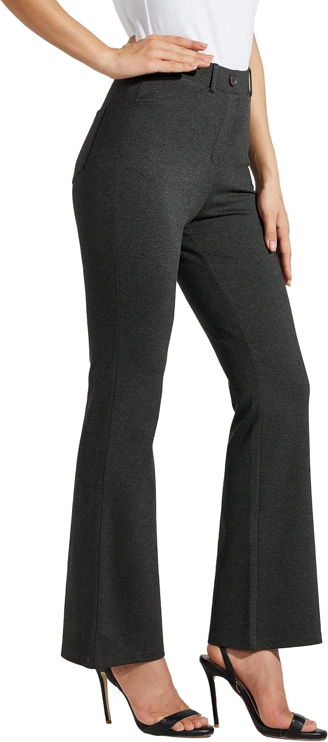 Willit Women's Yoga Dress Pants Bootcut Stretch Work Slacks
