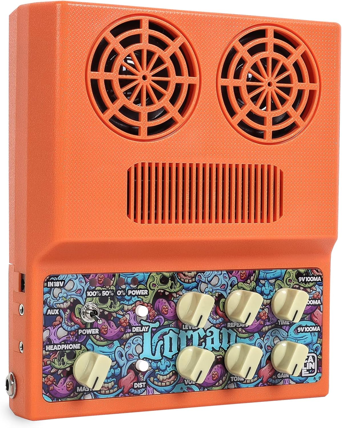 Caline 20W Portable Guitar Amp with Distortion & Delay