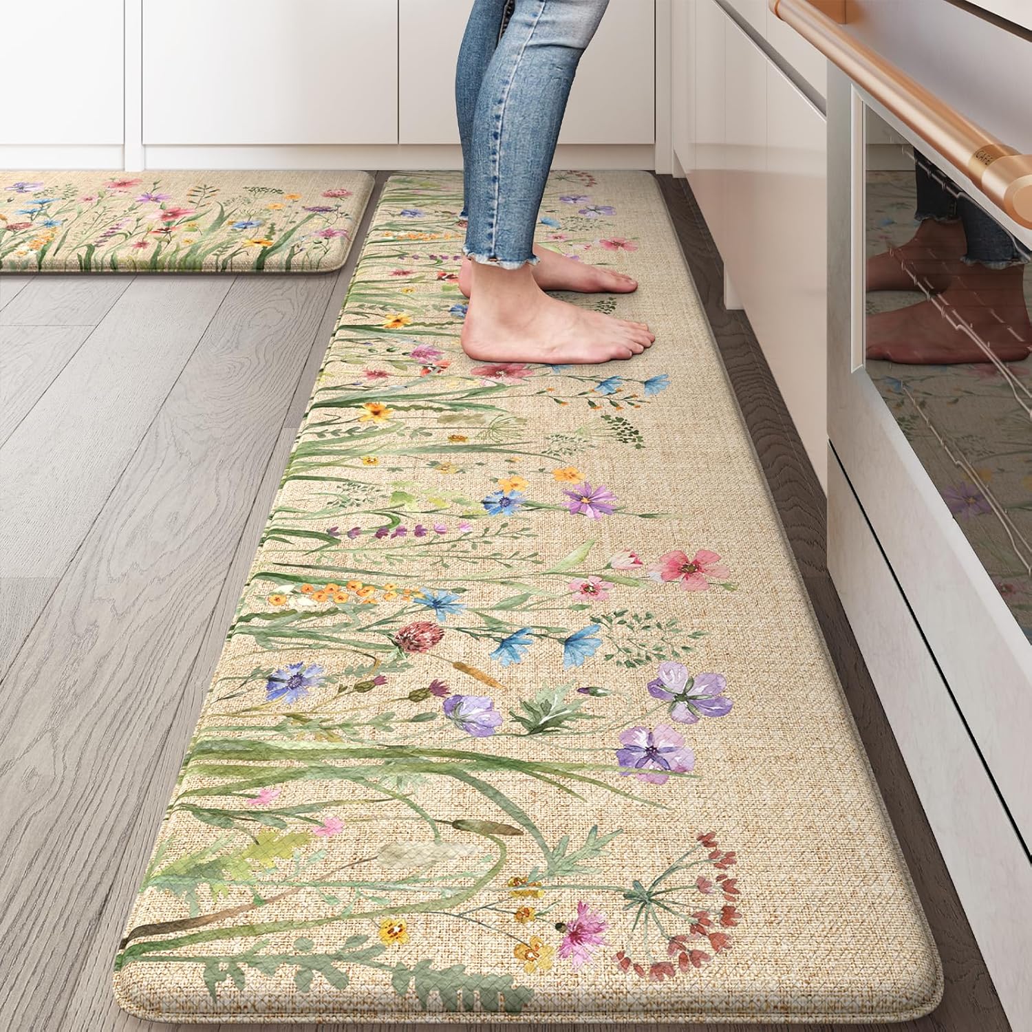 KIMODE Anti Fatigue Mats for Kitchen Floor - Comfort & Style