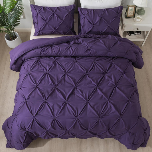 Andency Purple Comforter Set Queen Size for All Season Comfort