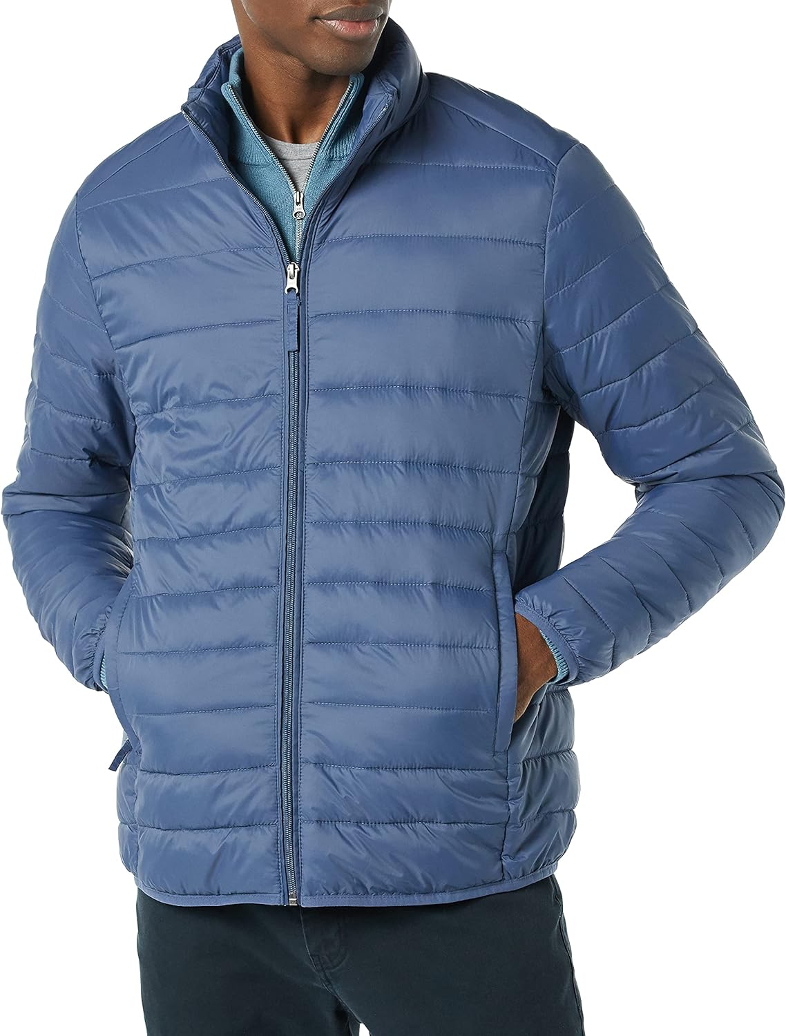 Packable Lightweight Water-Resistant Puffer Jacket for Men